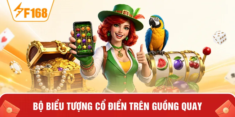 Bộ biểu tượng cổ điển trên guồng quay